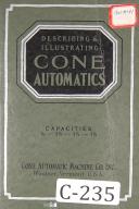 Cone-Conomatic-Cone Conomatic Describing Illustrating Owner Operators Parts List Manual-1 1/2\"-1 1/4\"-1 7/8\"-7/8\"-01